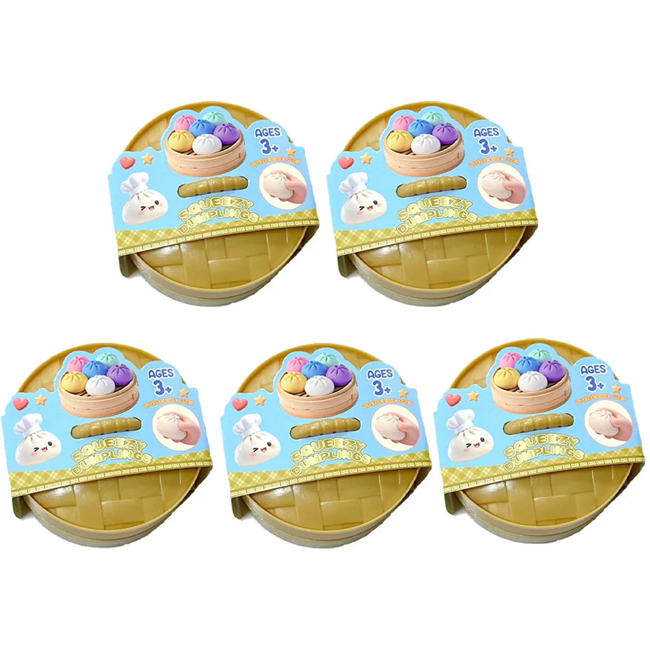 Glitter Crystal Dumpling Squishy Sensory Stress Relief Toy