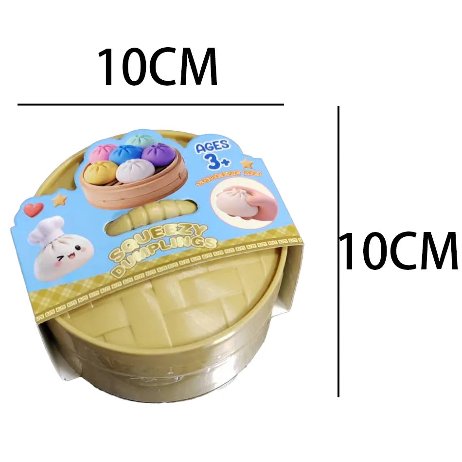 Glitter Crystal Dumpling Squishy Sensory Stress Relief Toy