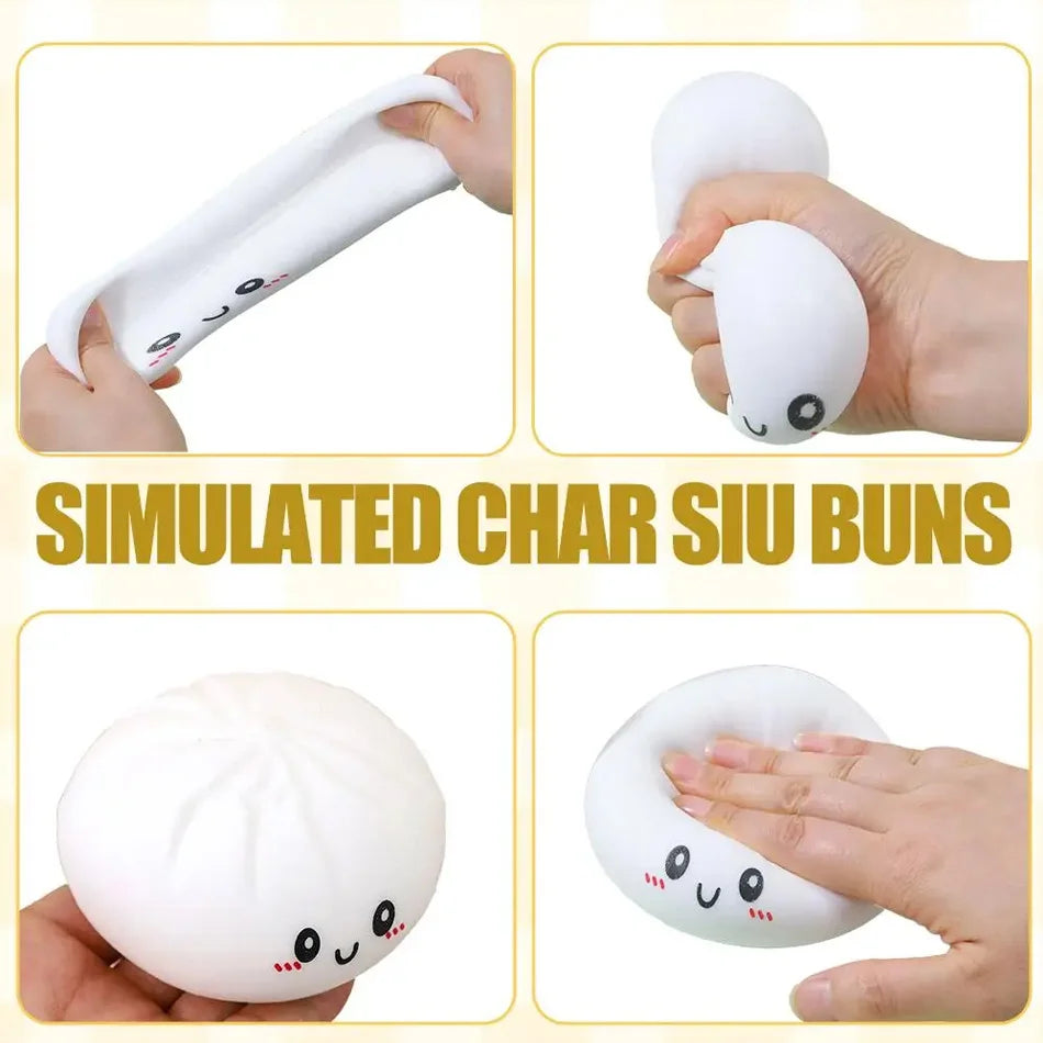 Glitter Crystal Dumpling Squishy Sensory Stress Relief Toy