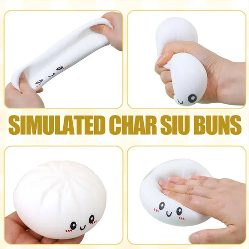 Glitter Crystal Dumpling Squishy Sensory Stress Relief Toy