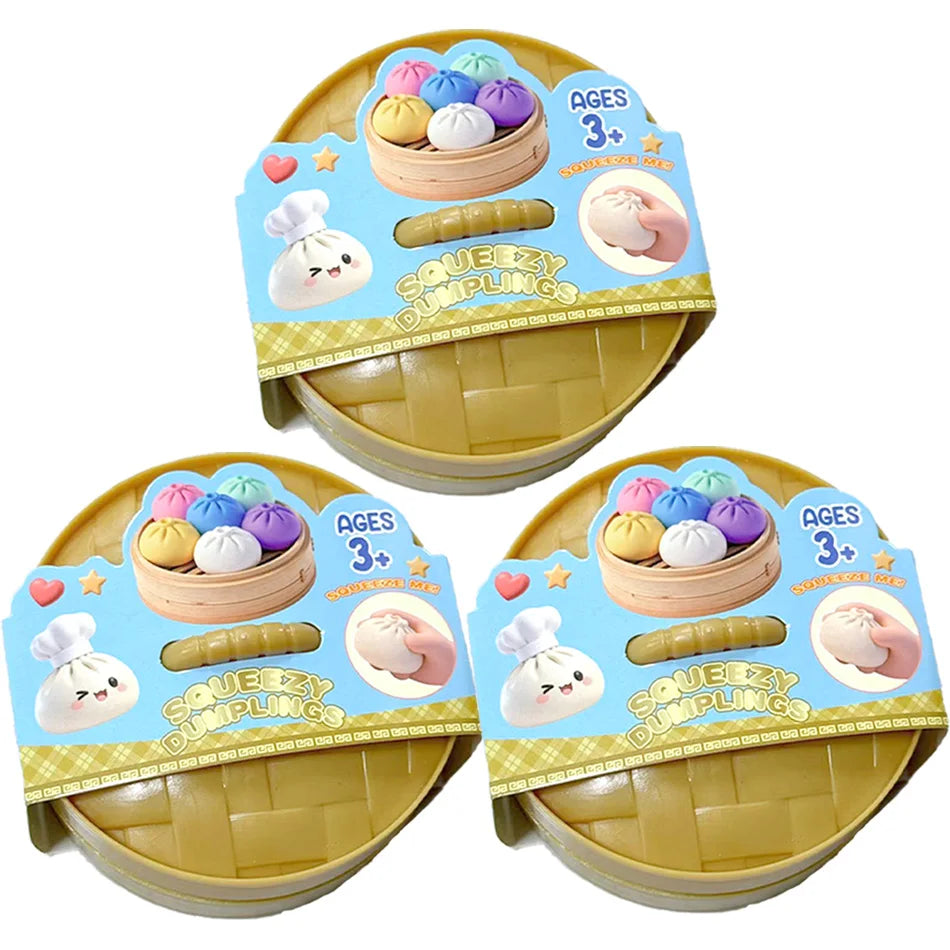Glitter Crystal Dumpling Squishy Sensory Stress Relief Toy