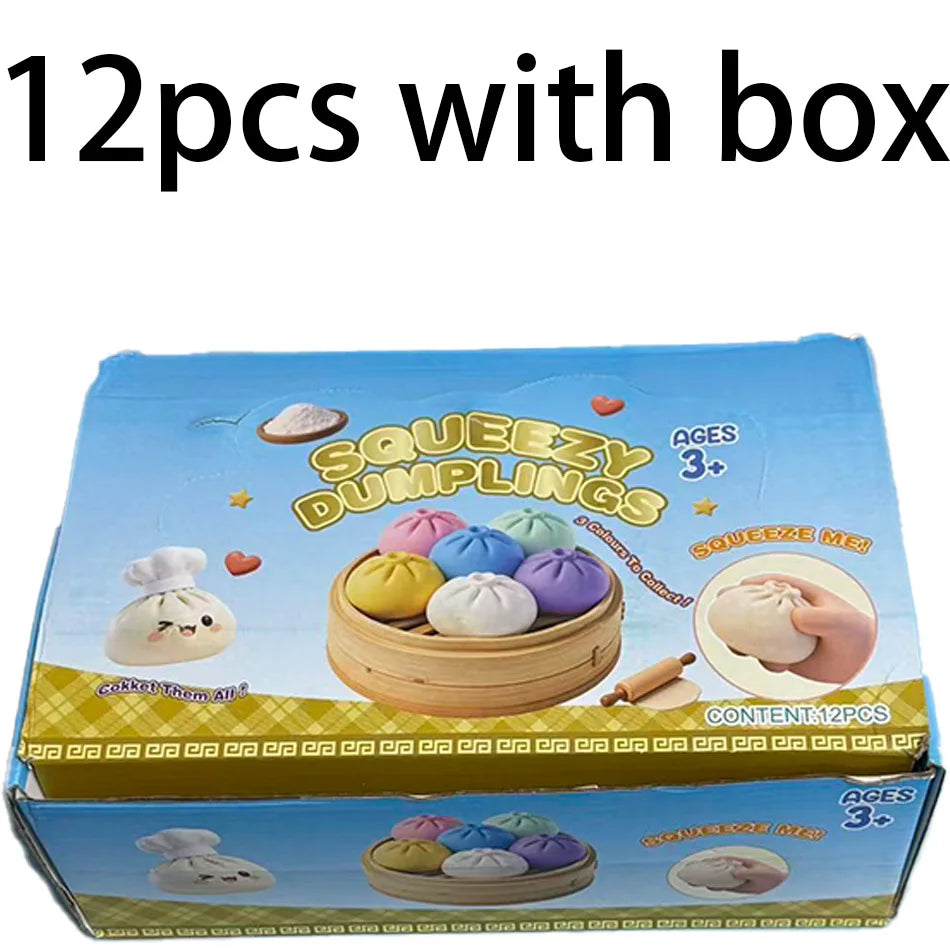 Glitter Crystal Dumpling Squishy Sensory Stress Relief Toy
