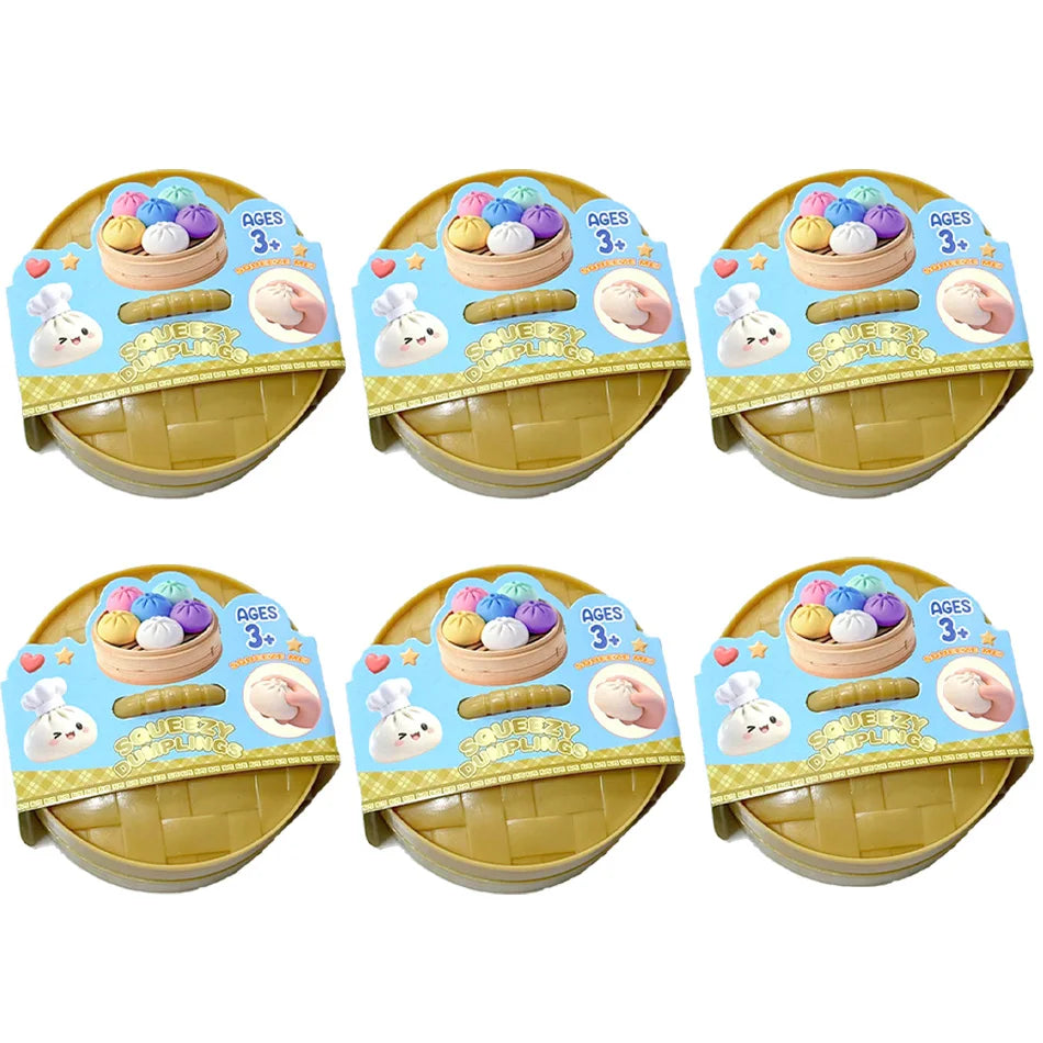 Glitter Crystal Dumpling Squishy Sensory Stress Relief Toy